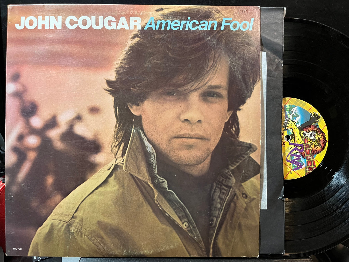 John Cougar - American Fool (VINYL LP RIVA 6337 219 1982) | Excellent (EX) Excellent (EX) - ROCK / USED *EXCELLENT*