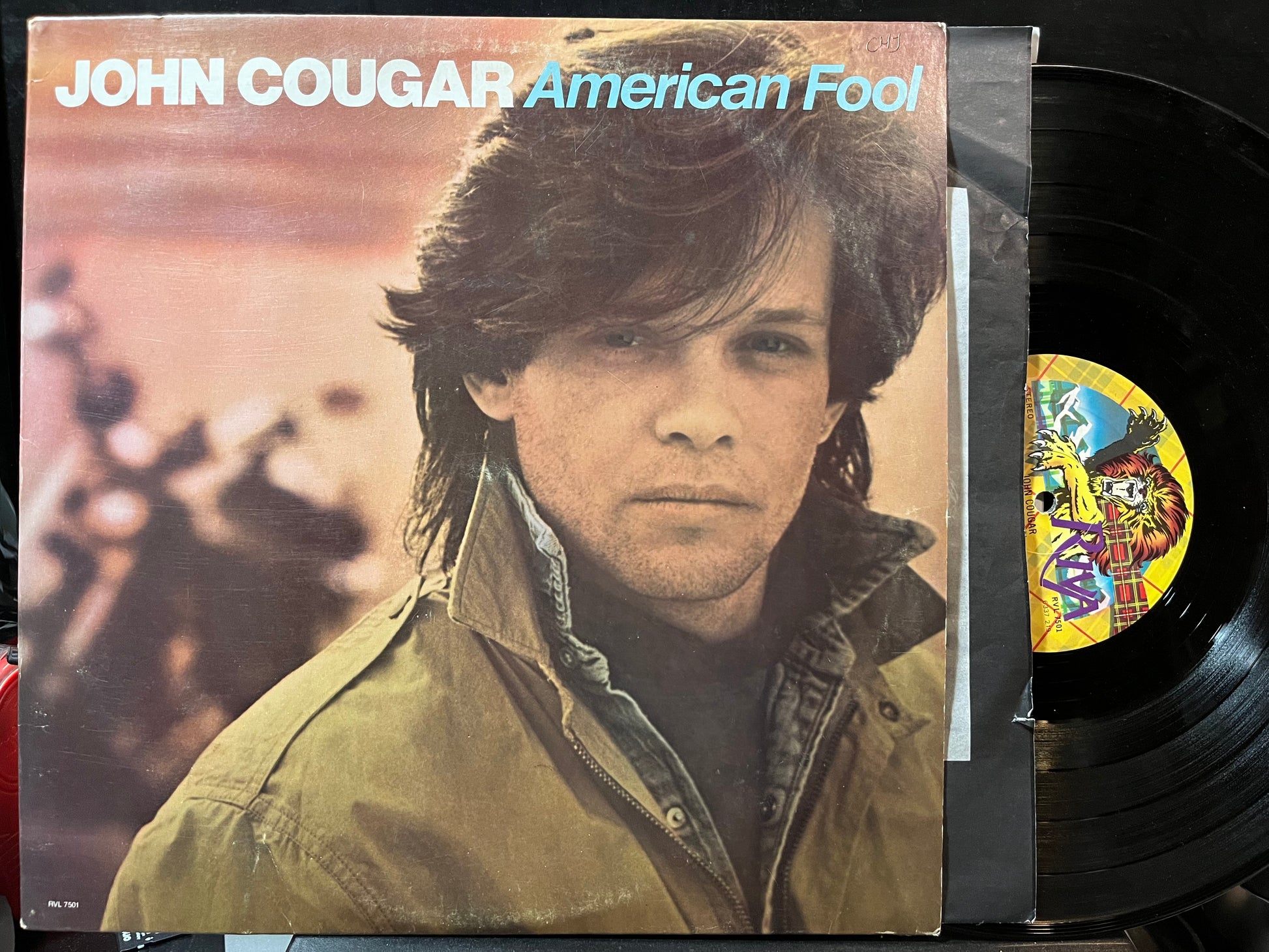 John Cougar - American Fool (VINYL LP RIVA 6337 219 1982) | Excellent (EX) Excellent (EX) - ROCK / USED *EXCELLENT*