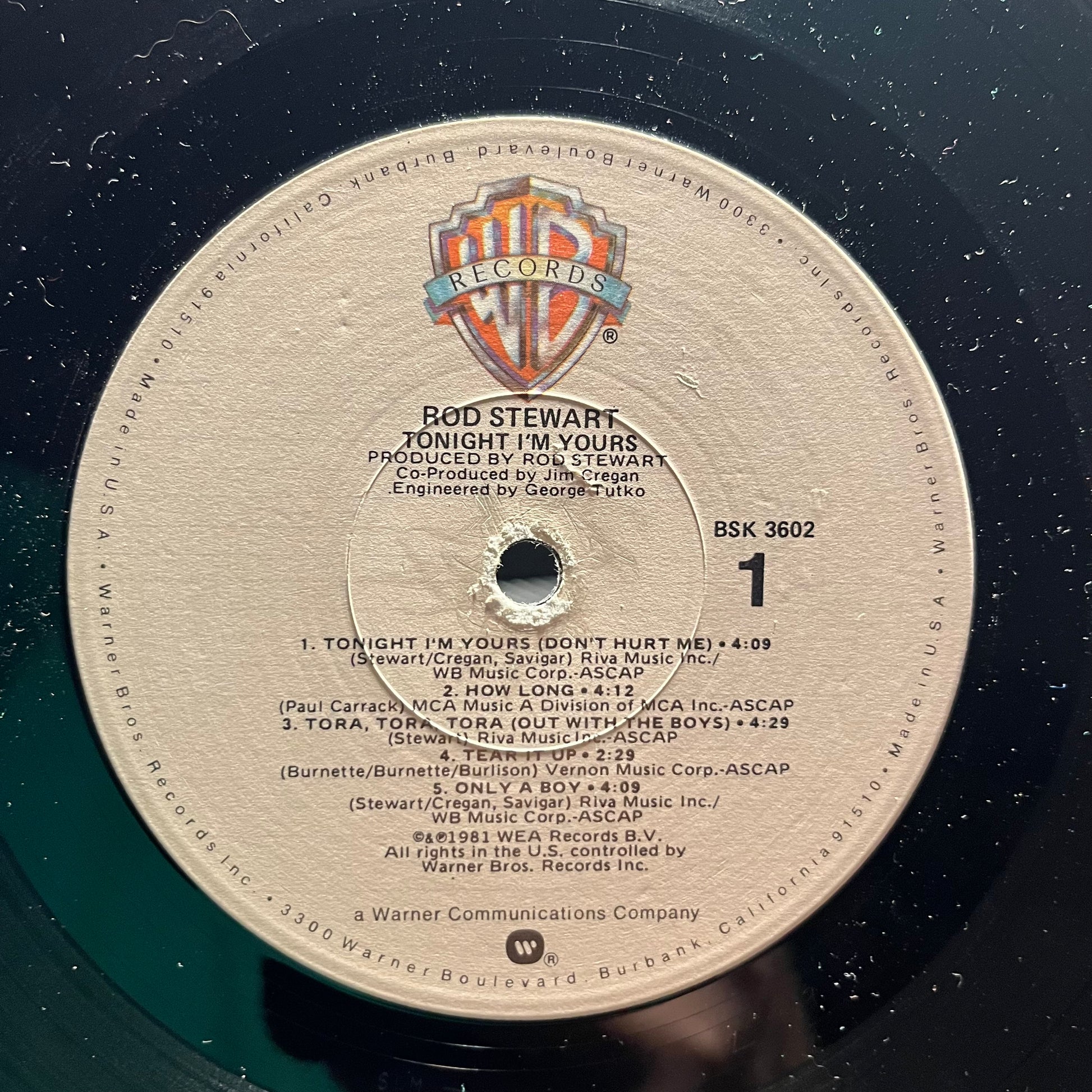 Rod Stewart - Tonight I'm Yours | Excellent (EX) Near Mint (NM) - ROCK / USED *EXCELLENT*