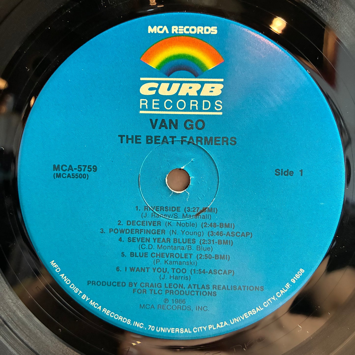 The Beat Farmers - Van Go (VINYL) | Excellent (EX) Excellent (EX) - ROCK / USED *EXCELLENT*