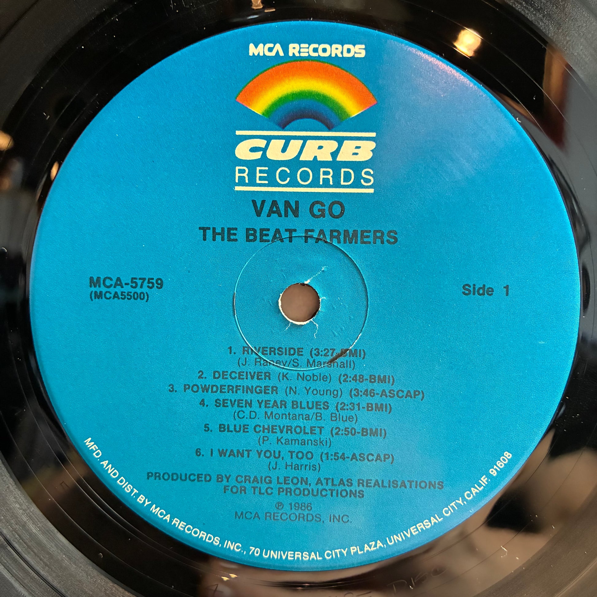 The Beat Farmers - Van Go (VINYL) | Excellent (EX) Excellent (EX) - ROCK / USED *EXCELLENT*