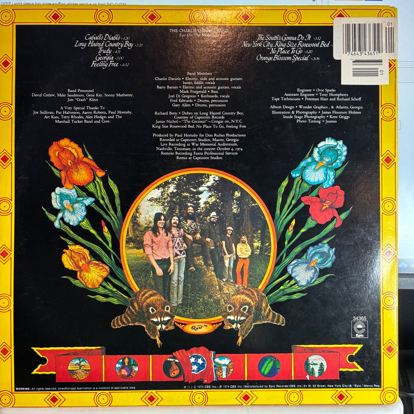 Fire On The Mountain (VINYL) | Excellent (EX) Very Good Plus Plus (VG++) - ROCK / USED *EXCELLENT*