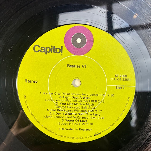 Beatles VI (VINYL) | Excellent (EX) Very Good Plus (VG+) - ROCK / USED *EXCELLENT*