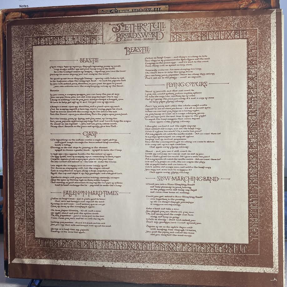 The Broadsword And The Beast (VINYL) | Excellent (EX) Excellent (EX) - ROCK / USED *EXCELLENT*