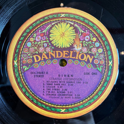 Siren (13) - Strange Locomotion (VINYL) | Excellent (EX) Very Good Plus (VG+) - ROCK / USED *EXCELLENT*