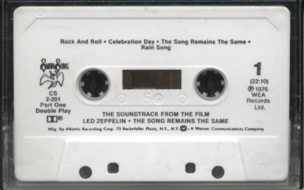 Led Zeppelin - The Soundtrack From The Film The Song Remains The Same (2XCASSETTE) | Excellent (EX) Excellent (EX) - ROCK / USED *EXCELLENT*