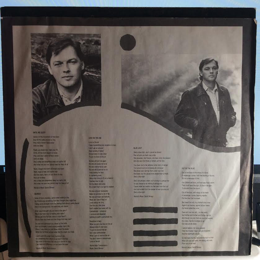 David Gilmour (VINYL) | Excellent (EX) Excellent (EX) - ROCK / USED *EXCELLENT*