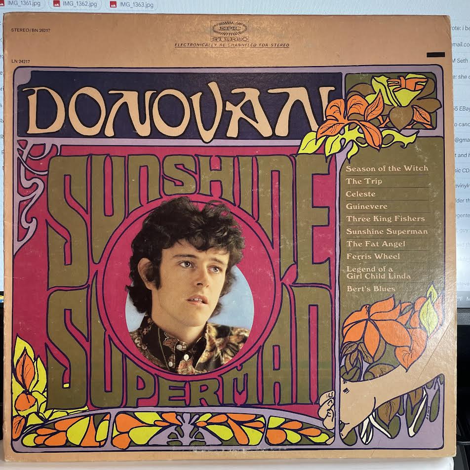 Sunshine Superman (VINYL) | Excellent (EX) Excellent+ (EX+) - ROCK / USED *EXCELLENT*