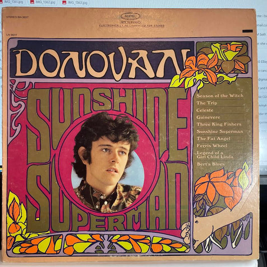 Sunshine Superman (VINYL) | Excellent (EX) Excellent+ (EX+) - ROCK / USED *EXCELLENT*