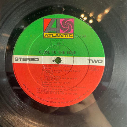 Yes - Close To The Edge (VINYL) | Excellent (EX) Very Good (VG) - ROCK / USED *EXCELLENT*