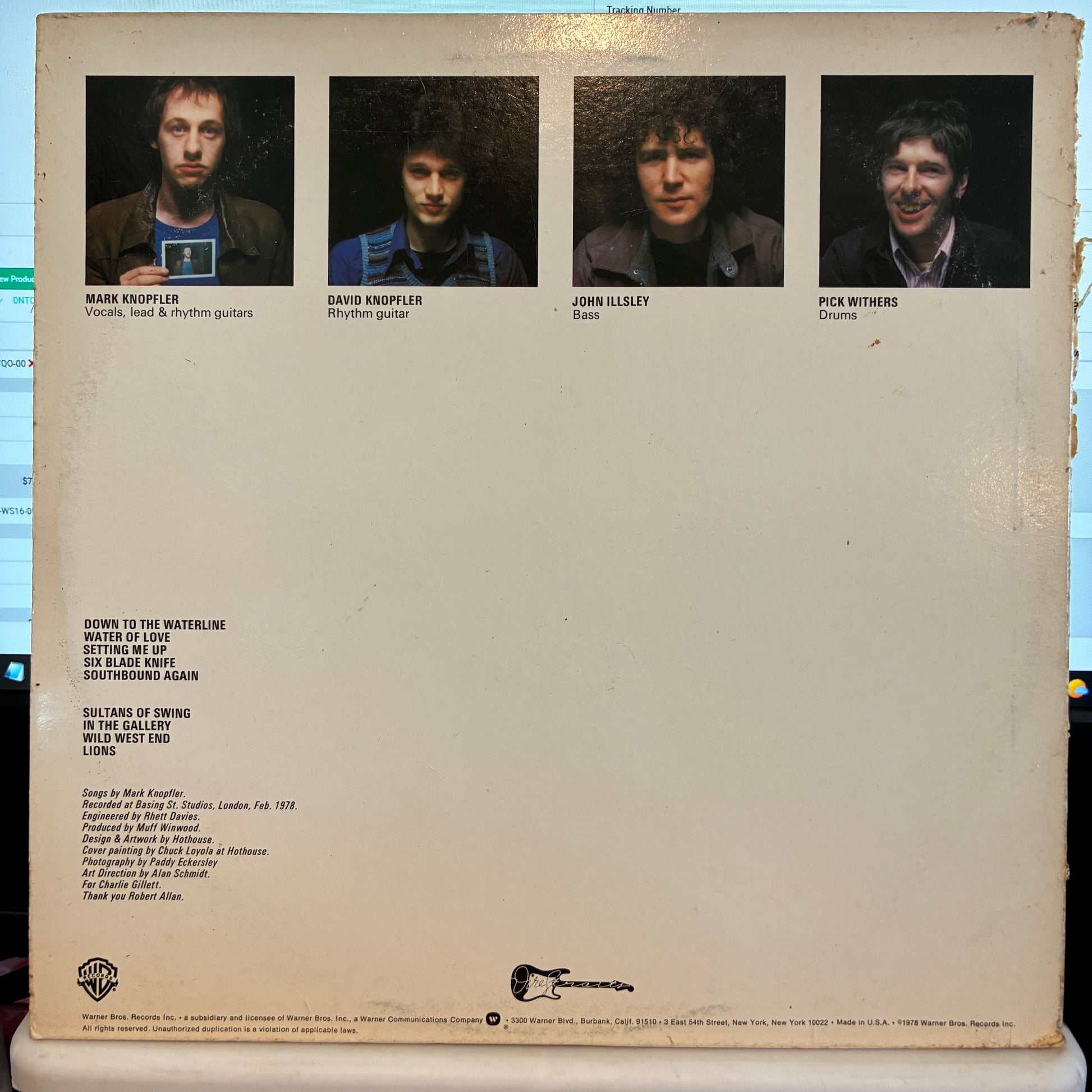 Dire Straits (VINYL) | Excellent (EX) Very Good Plus (VG+) - ROCK / USED *EXCELLENT*