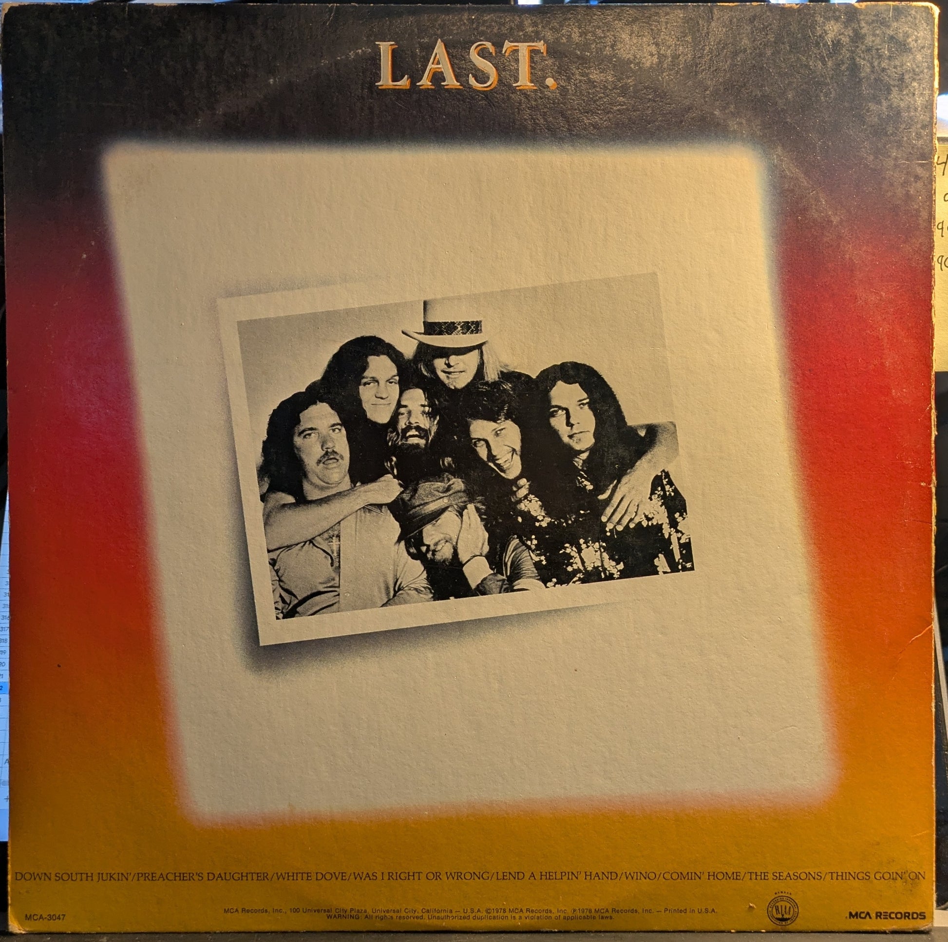 Skynyrd's First And... Last (VINYL) | Excellent (EX) Very Good Plus (VG+) - ROCK / USED *EXCELLENT*