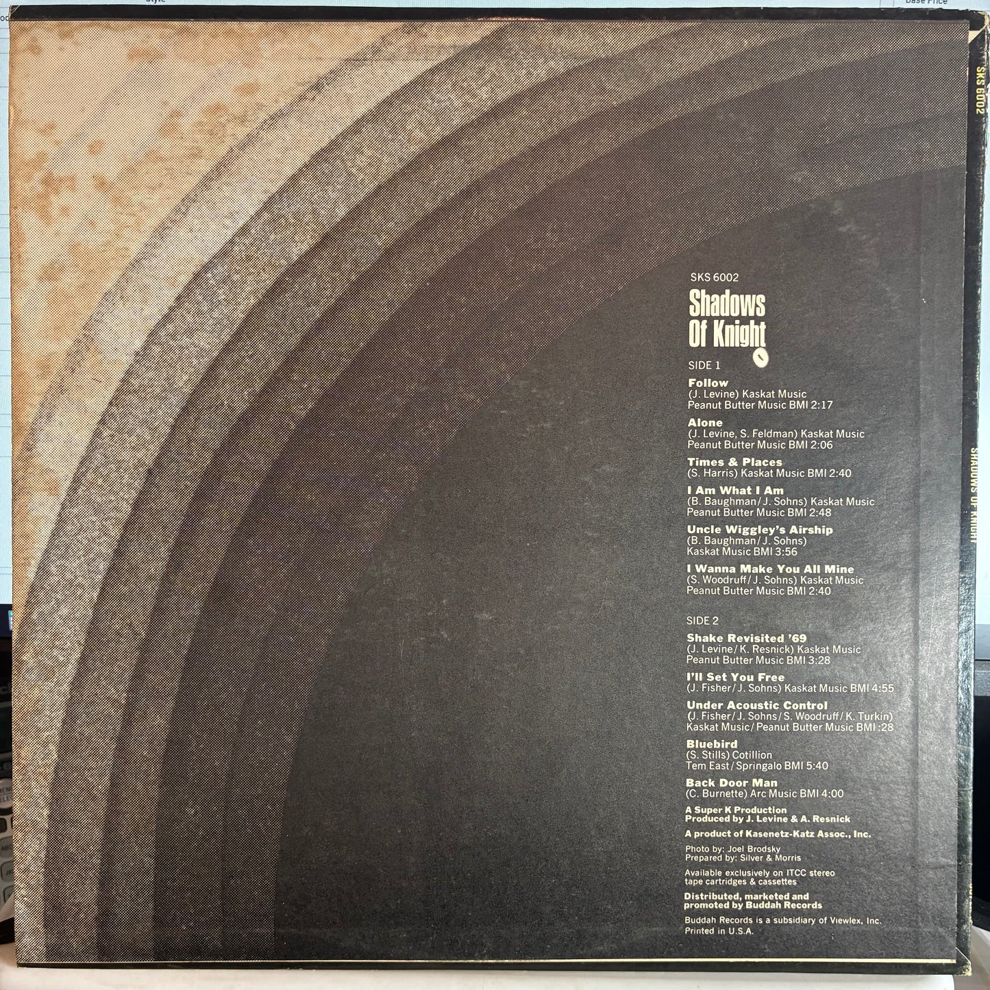 The Shadows Of Knight - Shadows Of Knight (Featuring Follow / Alone / Shake) (VINYL) | Excellent (EX) Very Good Plus (VG+) - ROCK / USED *EXCELLENT*