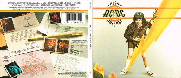 AC/DC - High Voltage (CD Epic – EK 80201) | USED Excellent (EX) Near Mint (NM) - ROCK / USED *EXCELLENT*