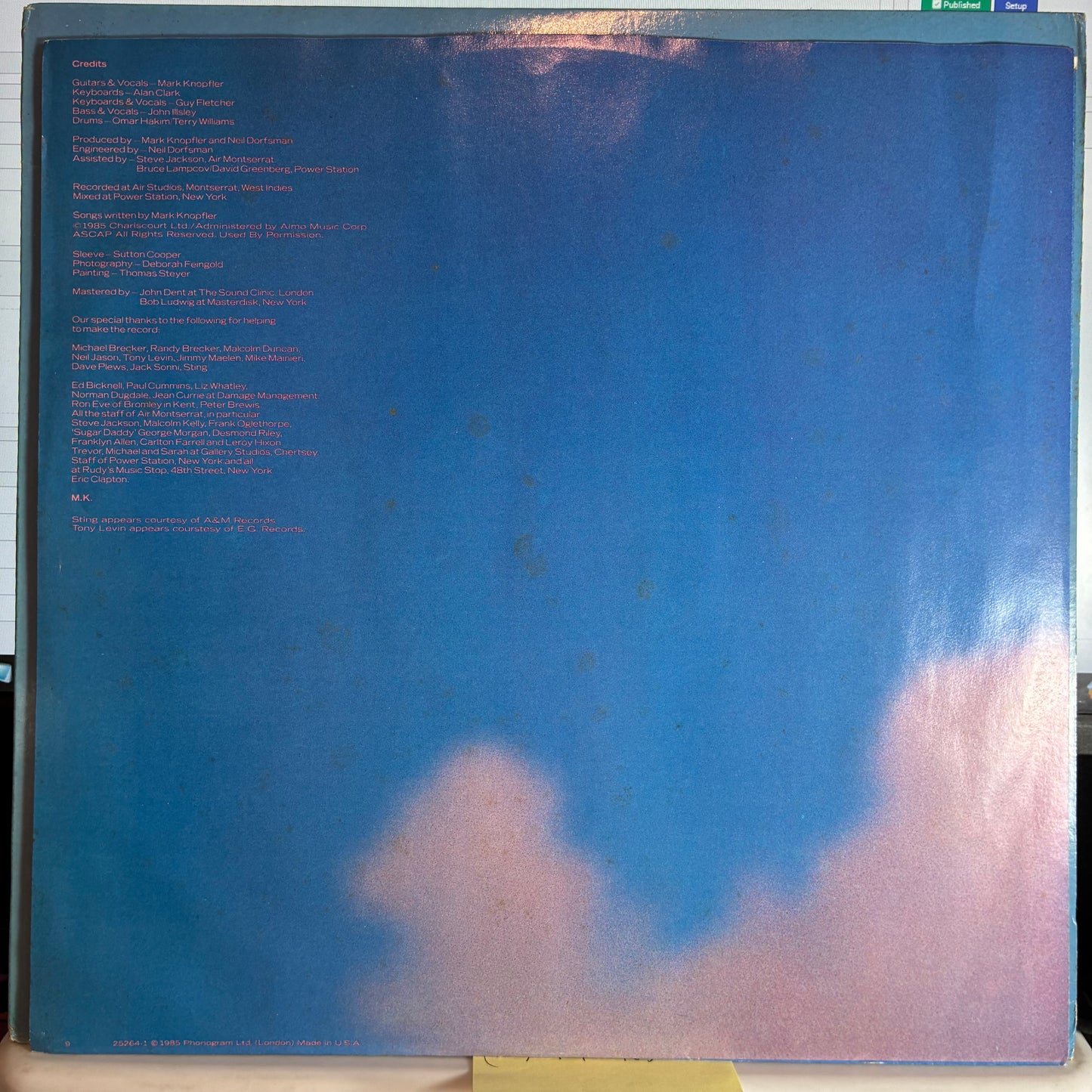 Brothers In Arms (VINYL) | Excellent (EX) Excellent (EX) - ROCK / USED *EXCELLENT*