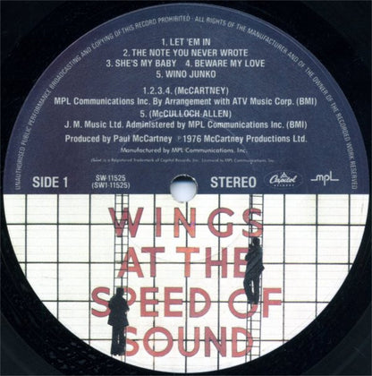 Wings (2) - At The Speed Of Sound SHRINK | Excellent (EX) Near Mint (NM) - ROCK / USED *EXCELLENT*