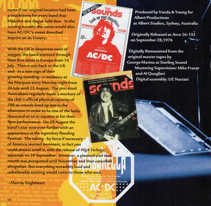 AC/DC - High Voltage (CD Epic – EK 80201) | USED Excellent (EX) Near Mint (NM) - ROCK / USED *EXCELLENT*