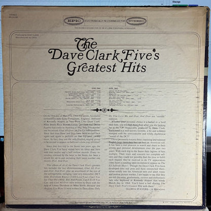 The Dave Clark Five's Greatest Hits (VINYL) | Excellent (EX) Very Good Plus (VG+) - ROCK / USED *EXCELLENT*