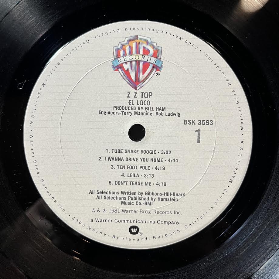 El Loco (VINYL) | Excellent (EX) Excellent (EX) - ROCK / USED *EXCELLENT*