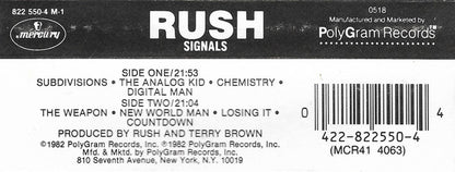 Signals (CASSETTE) | Excellent (EX) Excellent (EX) - ROCK / USED *EXCELLENT*