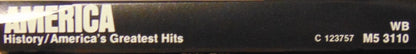 America (2) - History - America's Greatest Hits (CASSETTE) | Excellent (EX) Excellent (EX) - ROCK / USED *EXCELLENT*