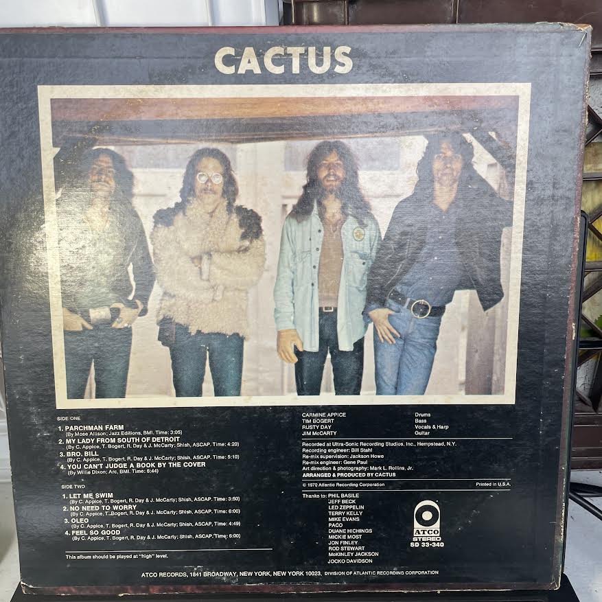 Cactus (VINYL) | Excellent (EX) Very Good Plus (VG+) - ROCK / USED *EXCELLENT*