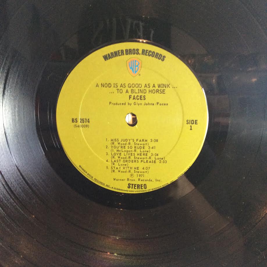 Faces (3) - A Nod Is As Good As A Wink... To A Blind Horse (VINYL LP WITH POSTER) | Excellent (EX) Good Plus (G+) - ROCK / USED *EXCELLENT*