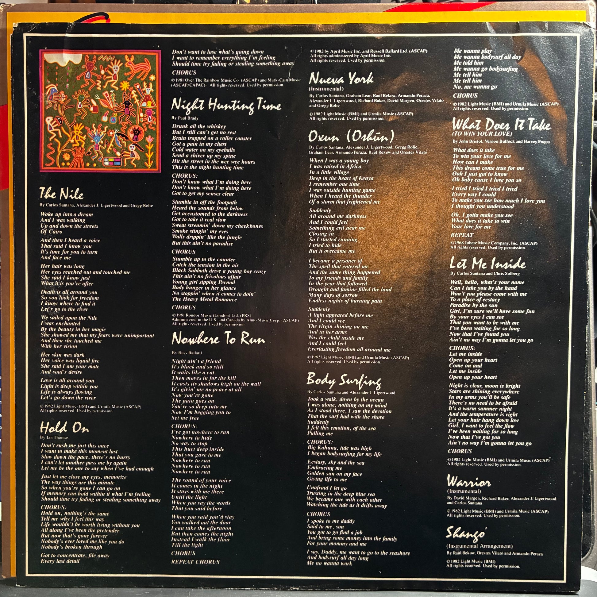 Shangó (VINYL) | Excellent (EX) Excellent (EX) - ROCK / USED *EXCELLENT*