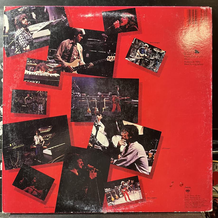 Toto IV (VINYL) | Excellent (EX) Very Good Plus (VG+) - ROCK / USED *EXCELLENT*