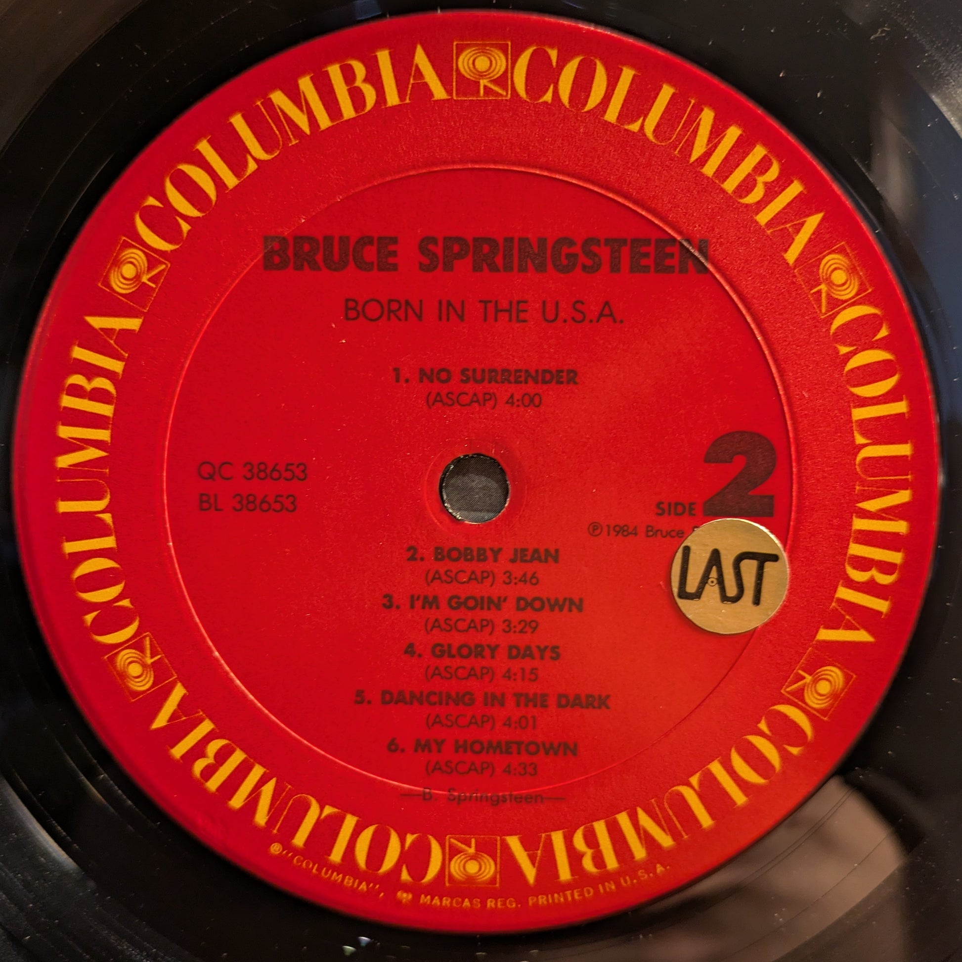 Born In The U.S.A. (VINYL) | Excellent (EX) Near Mint (NM) - ROCK / USED *EXCELLENT*