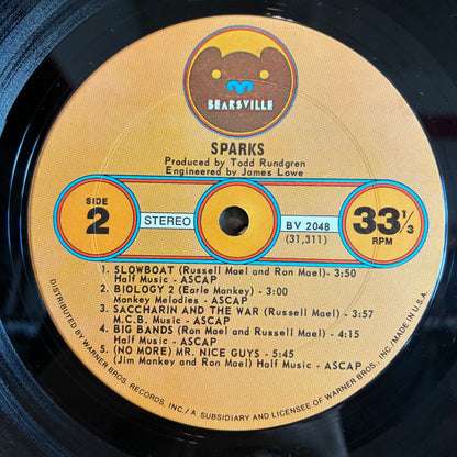 Sparks - Sparks (VINYL) | Excellent (EX) Excellent (EX) - ROCK / USED *EXCELLENT*