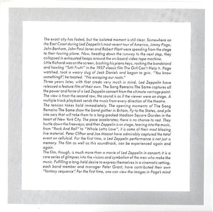 The Soundtrack From The Film The Song Remains The Same (2xCD) | Excellent (EX) Excellent+ (EX+) - ROCK / USED *EXCELLENT*