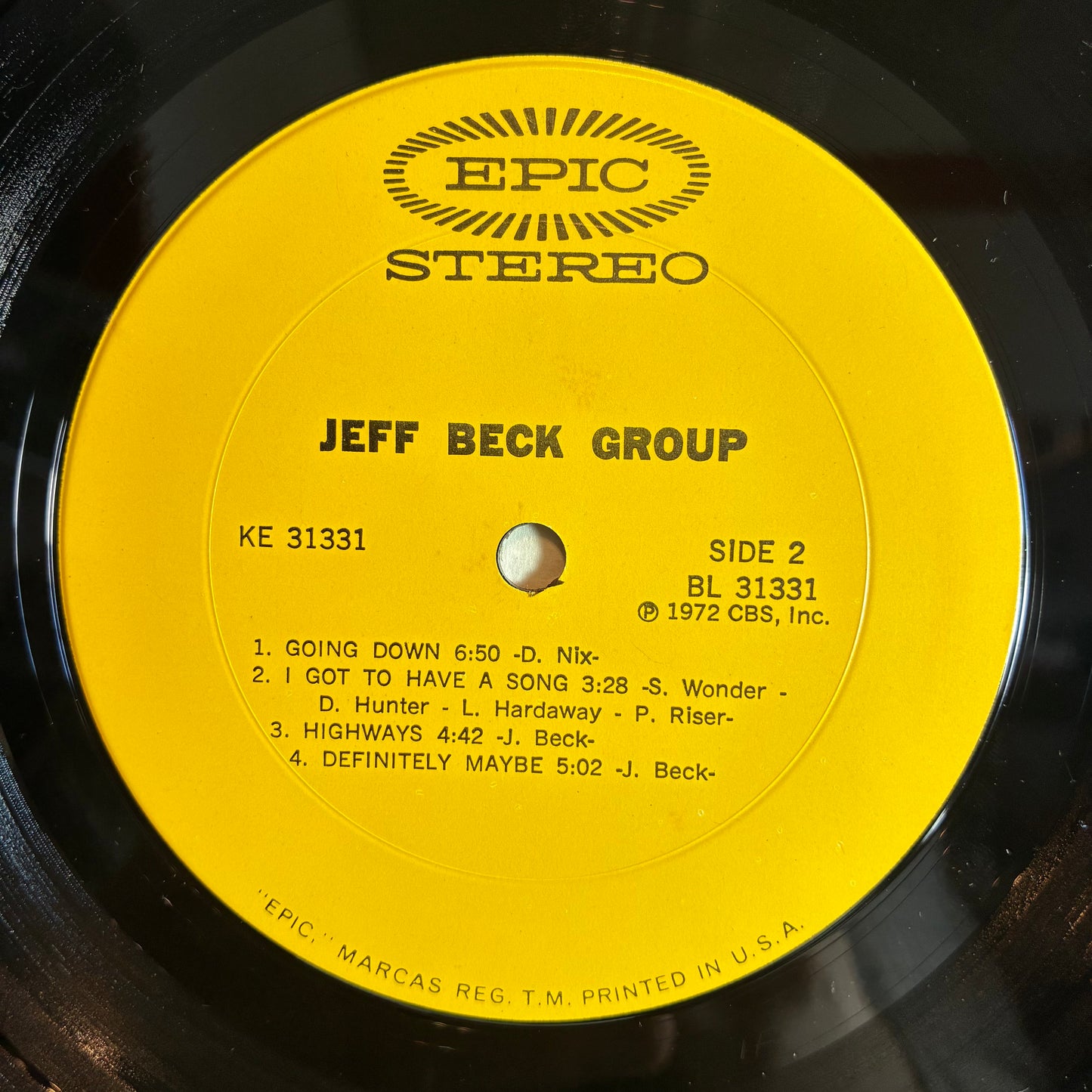 Jeff Beck Group - Jeff Beck Group (VINYL) | Excellent (EX) Very Good Plus (VG+) - ROCK / USED *EXCELLENT*