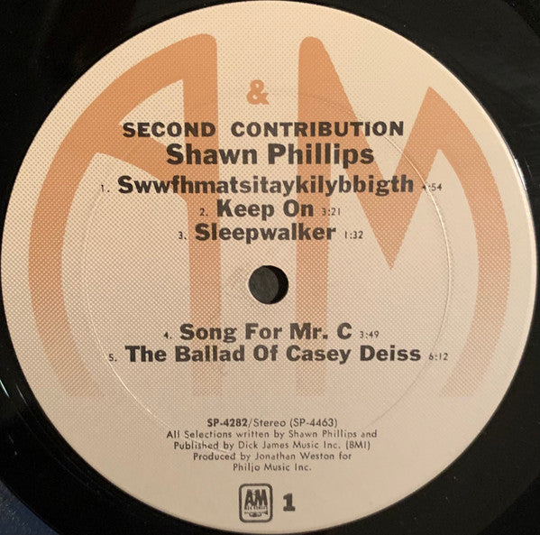 Shawn Phillips (2) - Second Contribution *TERRE HAUTE* | Excellent (EX) Excellent (EX) - ROCK / USED *EXCELLENT*