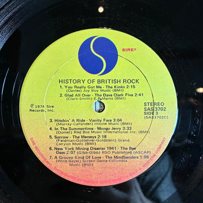 History Of British Rock (2x VINYL) | Excellent (EX) Very Good Plus (VG+) - ROCK / USED *EXCELLENT*