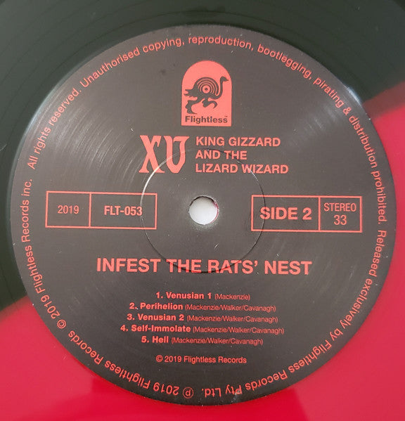 King Gizzard And The Lizard Wizard - Infest The Rats' Nest (RED BLACK SPLIT VINYL LP) | USED - ROCK / USED *EXCELLENT*