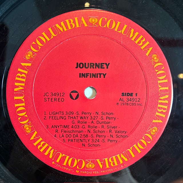 Infinity (VINYL) | Excellent (EX) Very Good Plus (VG+) - ROCK / USED *EXCELLENT*