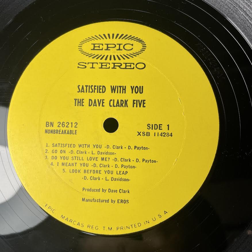 Satisfied With You (VINYL) | Excellent (EX) Excellent (EX) - ROCK / USED *EXCELLENT*