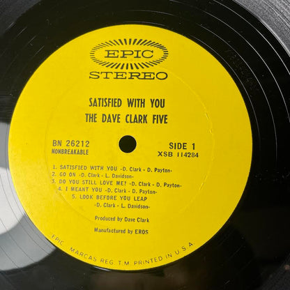 Satisfied With You (VINYL) | Excellent (EX) Excellent (EX) - ROCK / USED *EXCELLENT*