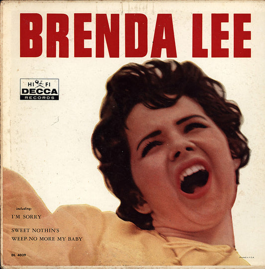 Brenda Lee Brenda Lee *GLOVERSVILLE* LP Good Plus (G+) Very Good (VG)