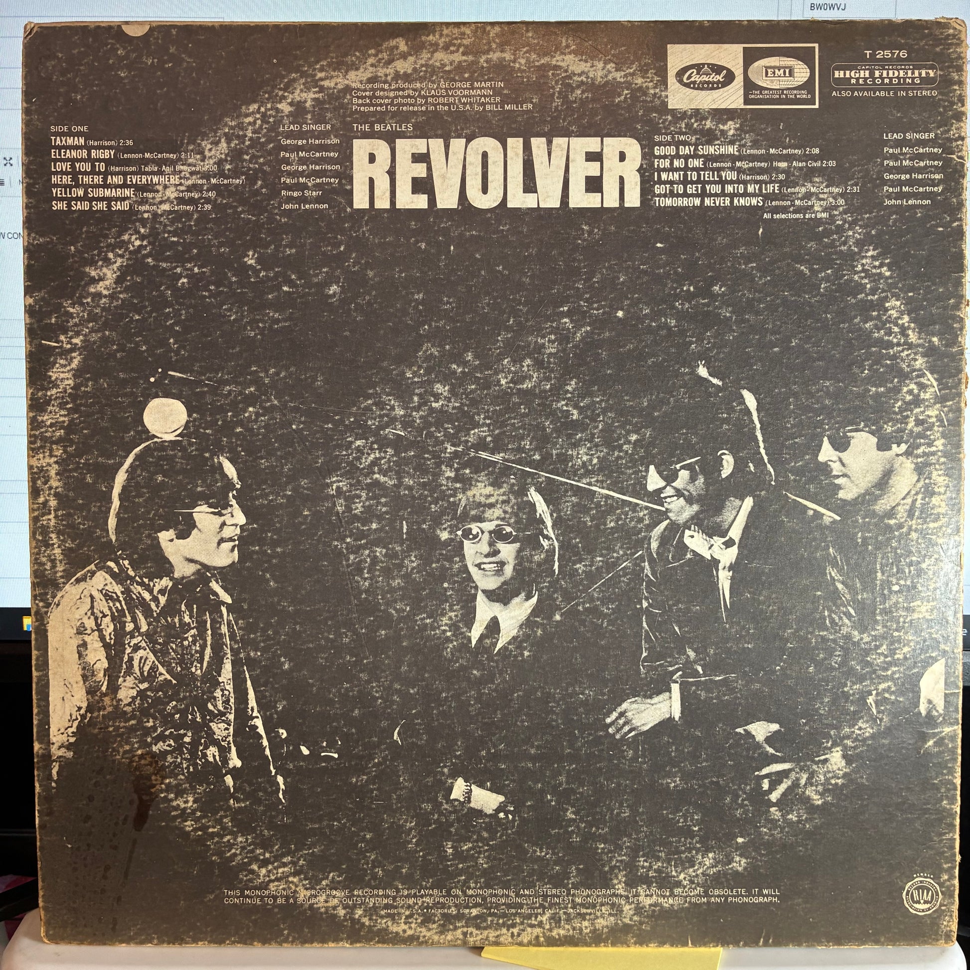 Revolver (VINYL) | Good Plus (G+) Very Good (VG) - ROCK / USED *GOOD+*