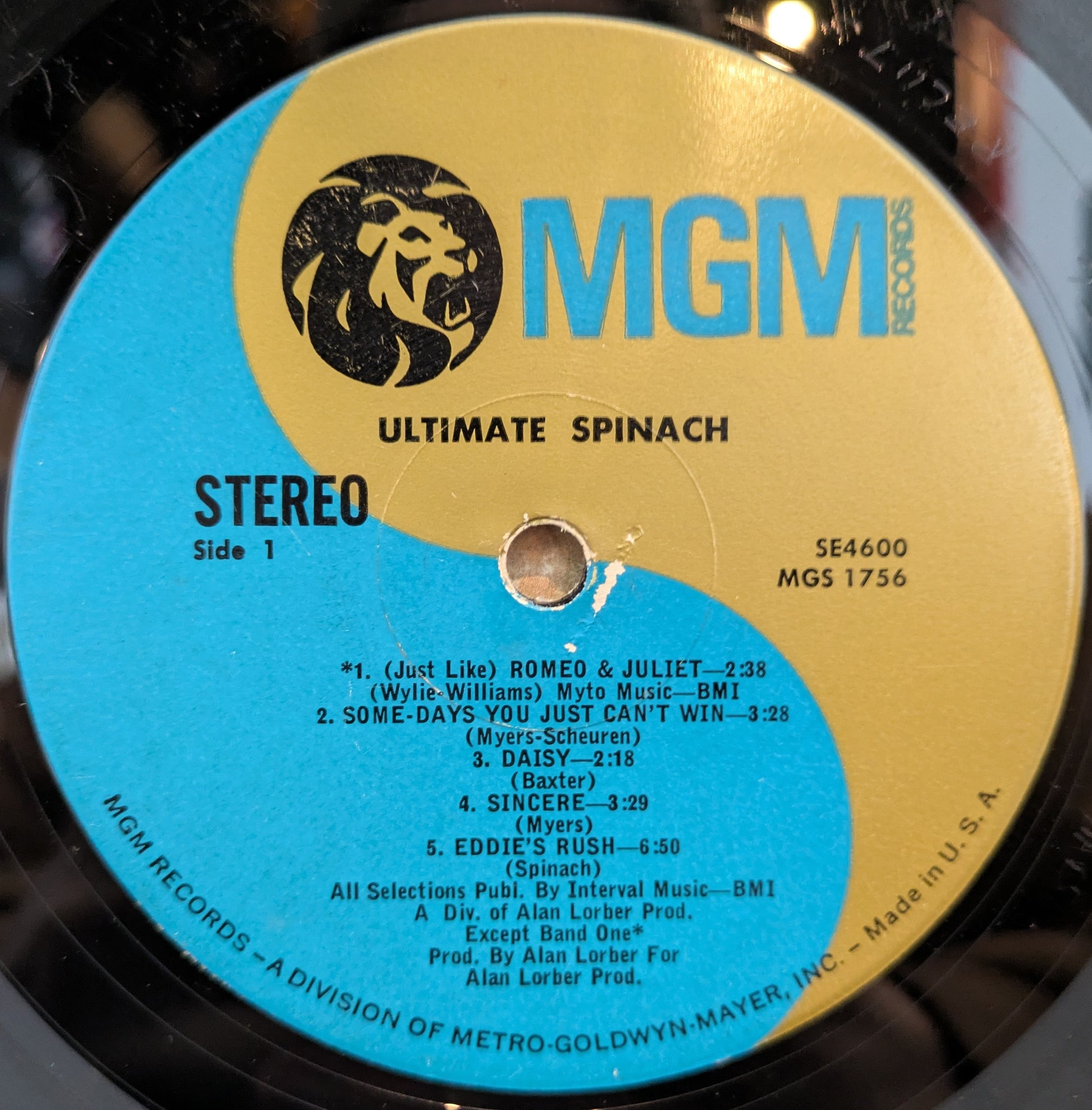 Ultimate Spinach (VINYL) | Good Plus (G+) Very Good (VG) - ROCK / USED *GOOD+*