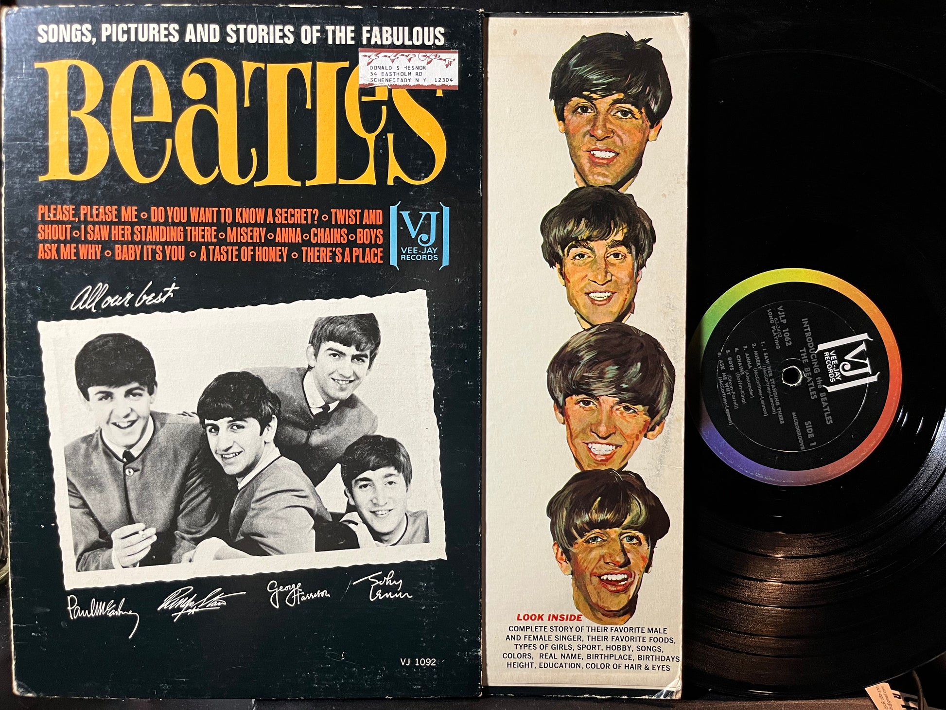 The Beatles - Songs, Pictures And Stories Of The Fabulous Beatles (VINYL) | Good Plus (G+) Very Good Plus (VG+) - ROCK / USED *GOOD+*