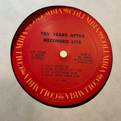 Ten Years After - Recorded Live (VINYL 2xLP COLUMBIA C 32290 1973) | USED Near Mint- (NM-) Very Good Plus (VG+) - ROCK / USED *NEAR MINT-*