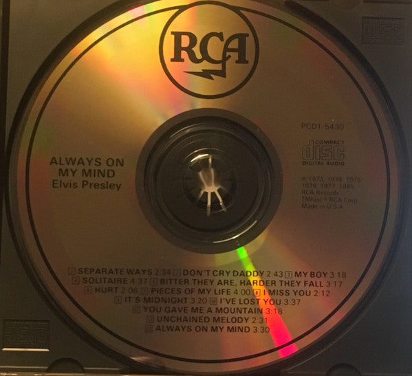 Always On My Mind (CD) | NEAR MINT MINUS (NM-) Near Mint- (NM-) - ROCK / USED *NEAR MINT-*