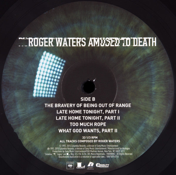 Amused To Death (2xVINYL) | - ROCK / USED *NEAR MINT+*