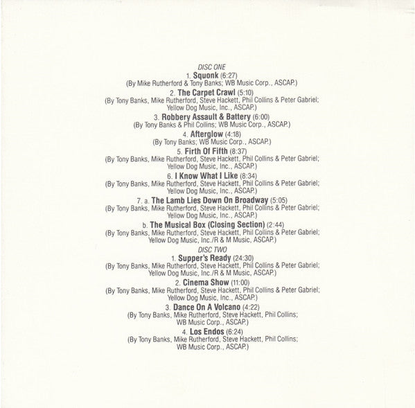 Seconds Out (2xCD) | Near Mint- (NM-) Near Mint- (NM-) - ROCK / USED *NEAR MINT-*