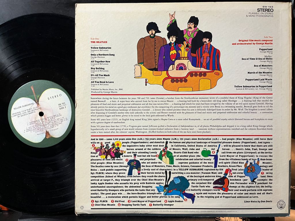 The Beatles - Yellow Submarine (VINYL) | Near Mint (NM or M-) Excellent+ (EX+) - ROCK / USED *NEAR MINT-*