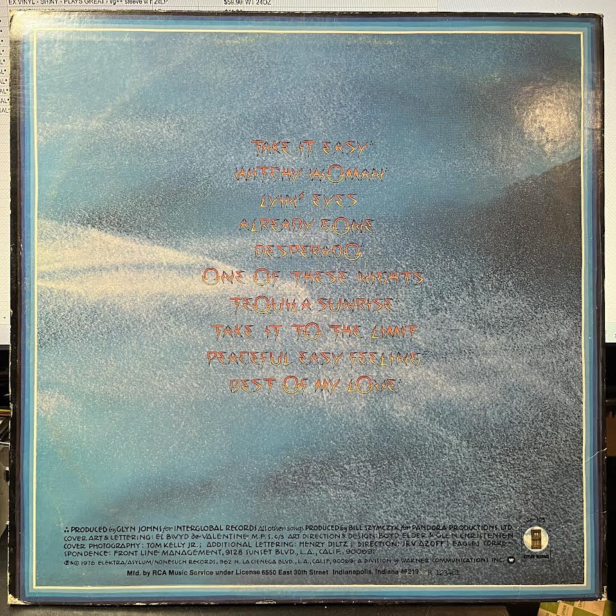 Their Greatest Hits 1971-1975 (VINYL) | Near Mint- (NM-) Very Good Plus (VG+) - ROCK / USED *NEAR MINT-*