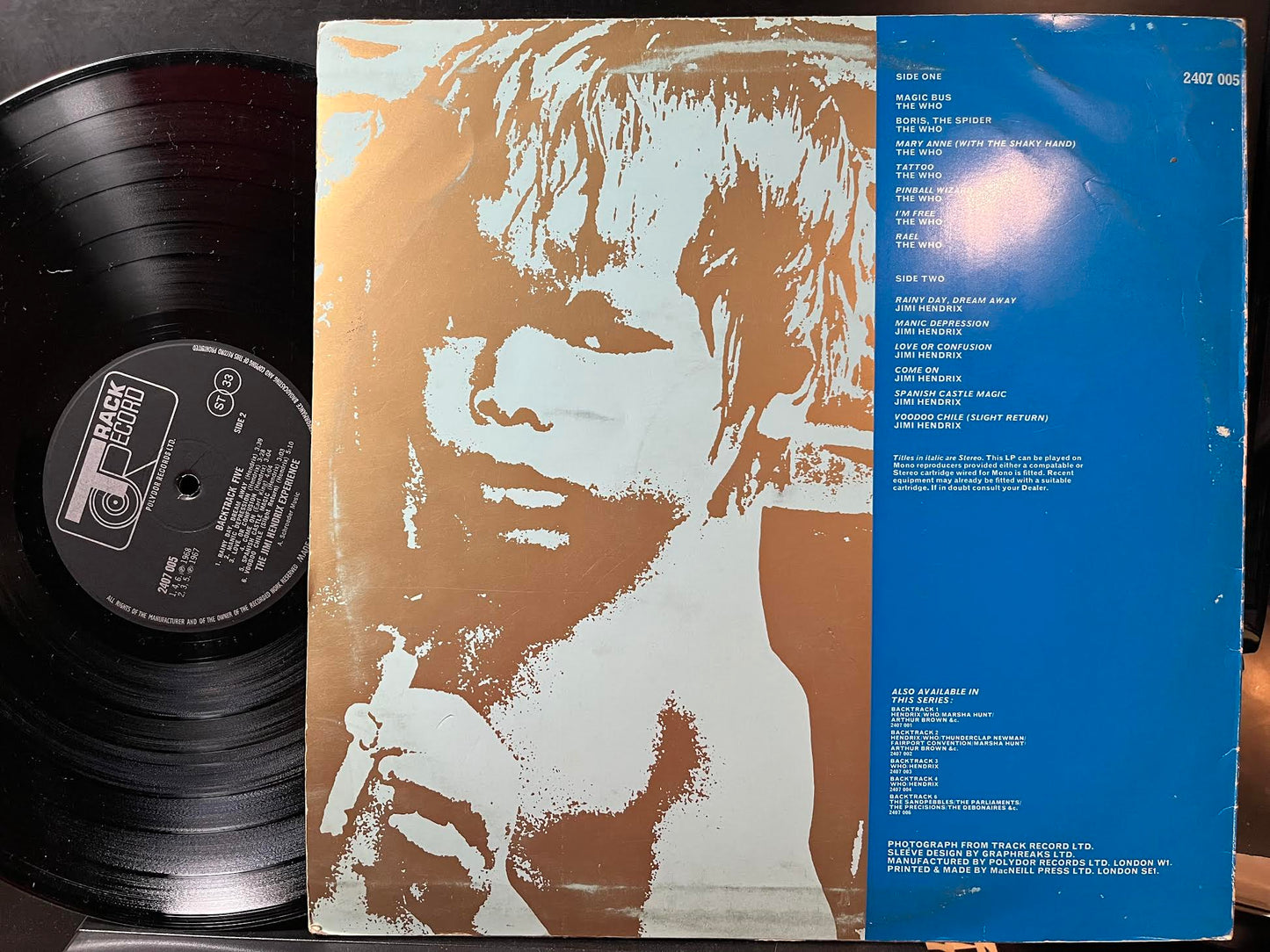 The Who - Backtrack 5 (VINYL) *UK IMPORT* | Near Mint (NM or M-) Very Good Plus (VG+) - ROCK / USED *NEAR MINT-*